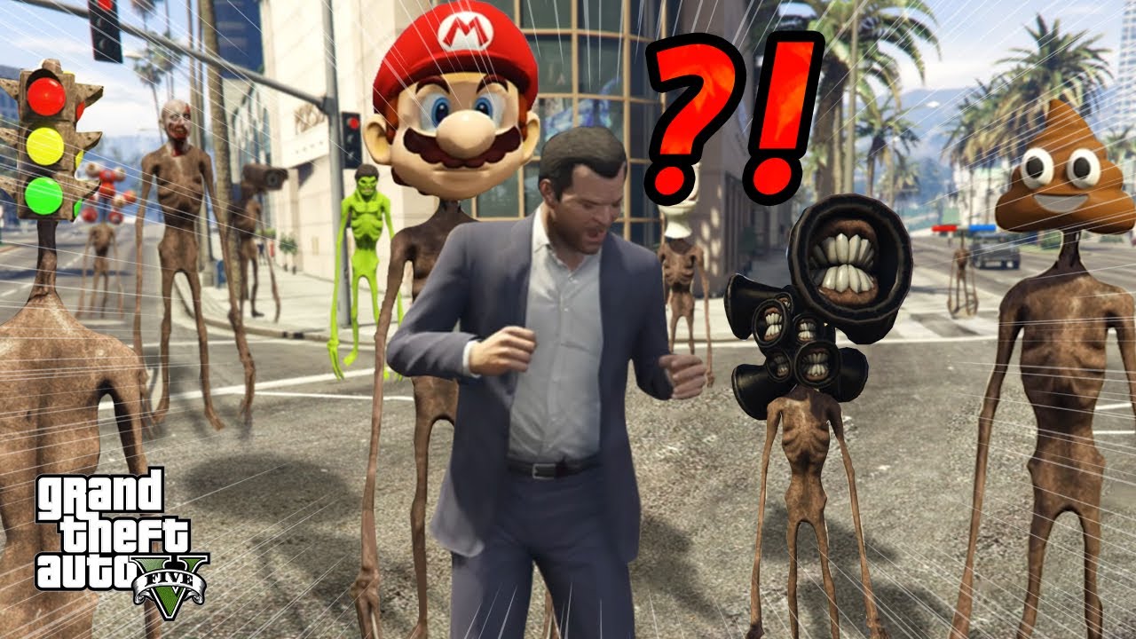 세상에 존재하는 모든 사이렌헤드를 총집합 했습니다. [GTA5 사이렌헤드 총집합]