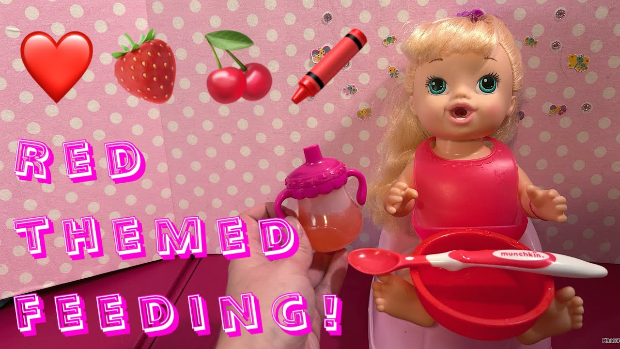 Тематическое кормление Baby Alive RED с Шайей! 🌹♥️🍒🖍️