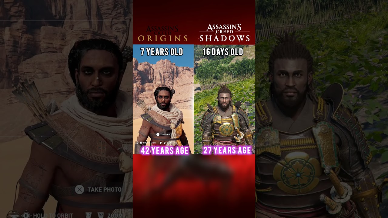 Assassin's Creed Shadows vs Assassin's Creed Origin - Model Physics | Yasuke vs Bayek