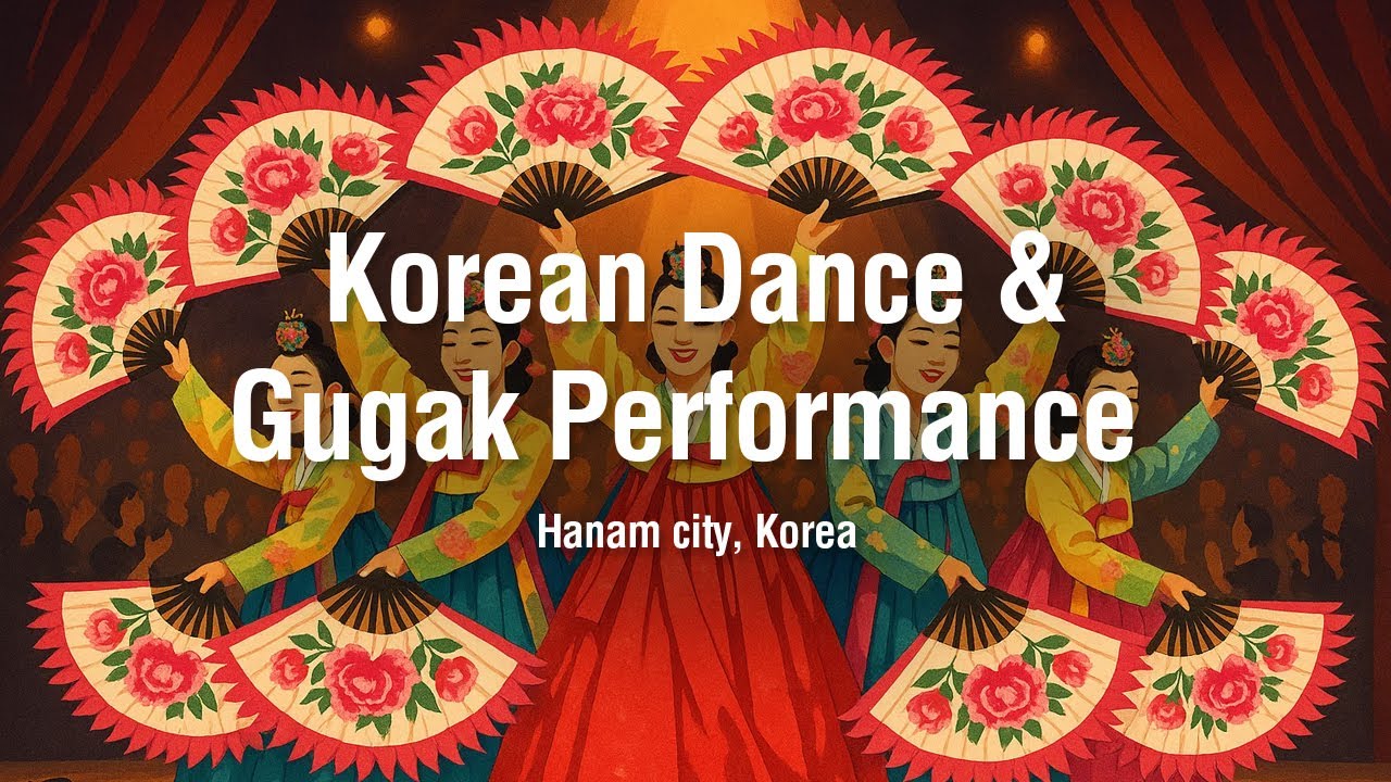 Korean Fan Dance, Janggu, JindoBuk Drum | Hanam Community Cultural Performance