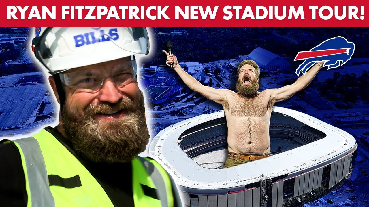 Behind-The-Scenes With Ryan Fitzpatrick At The New Highmark Stadium Site! | Buffalo Bills