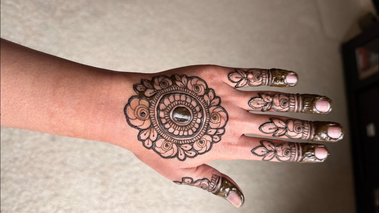 Easy Mandala Henna Design Tutorial | Simple Mehndi for Beginners | Step-by-Step Henna Tutorial 2026