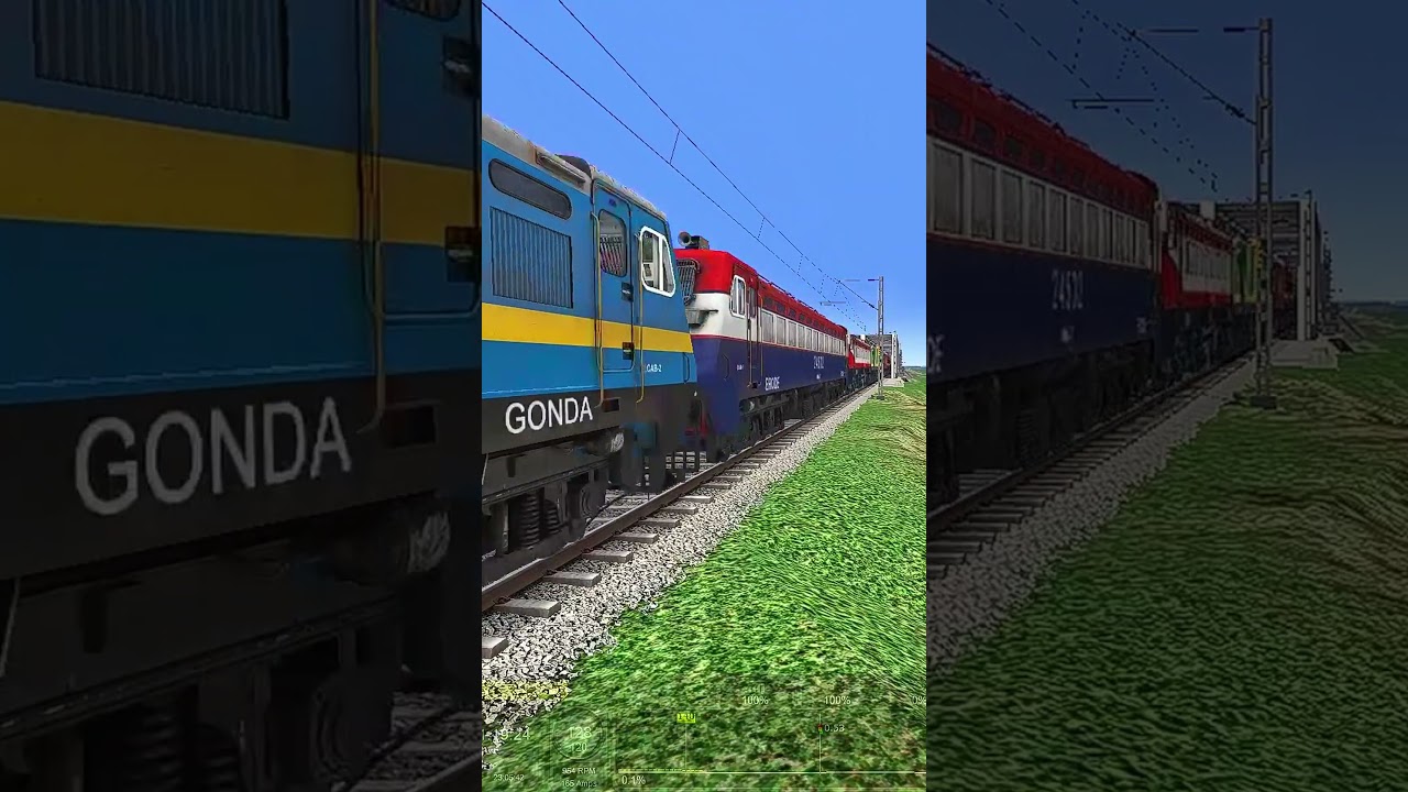 ENGINES CROSSING AT HIGH SPEED. TRAIN SIMULATOR CLASSIC 2024