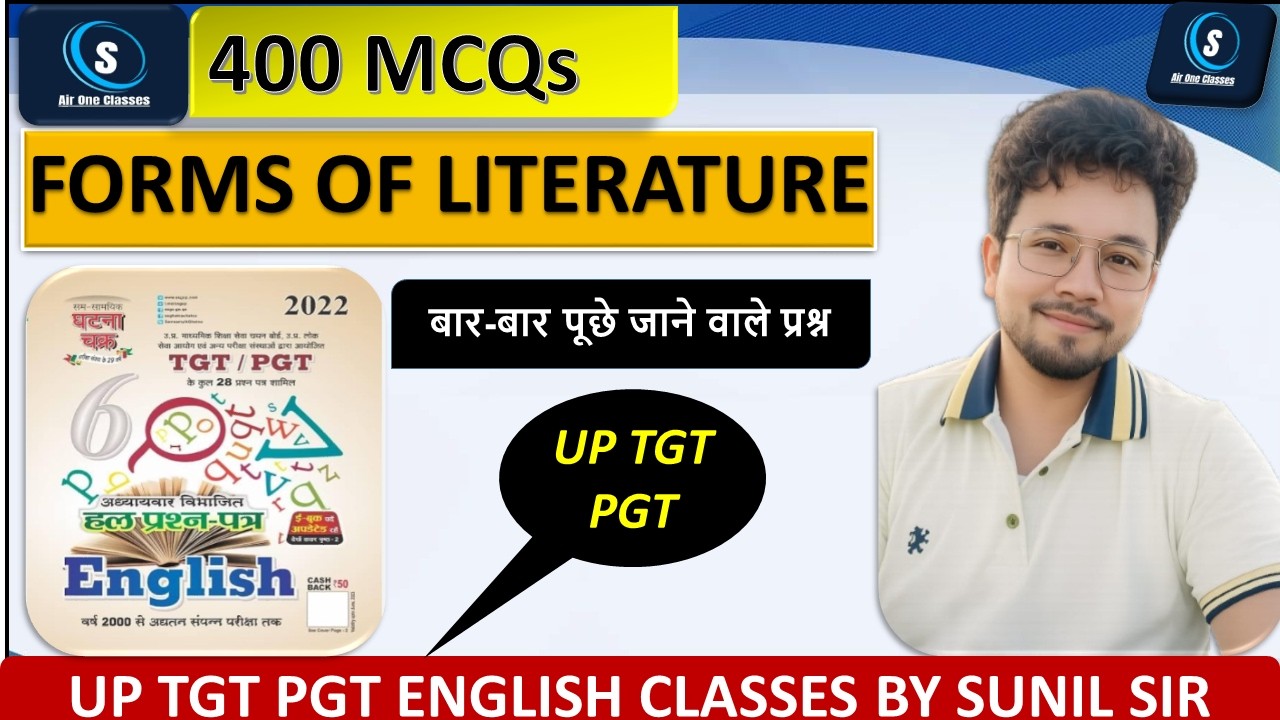 UP TGT PGT FIGURE OF SPEECH II 400 FORMS OF LITERATURE II TGT PGT FORMS OF LITERATURE II UP TGT