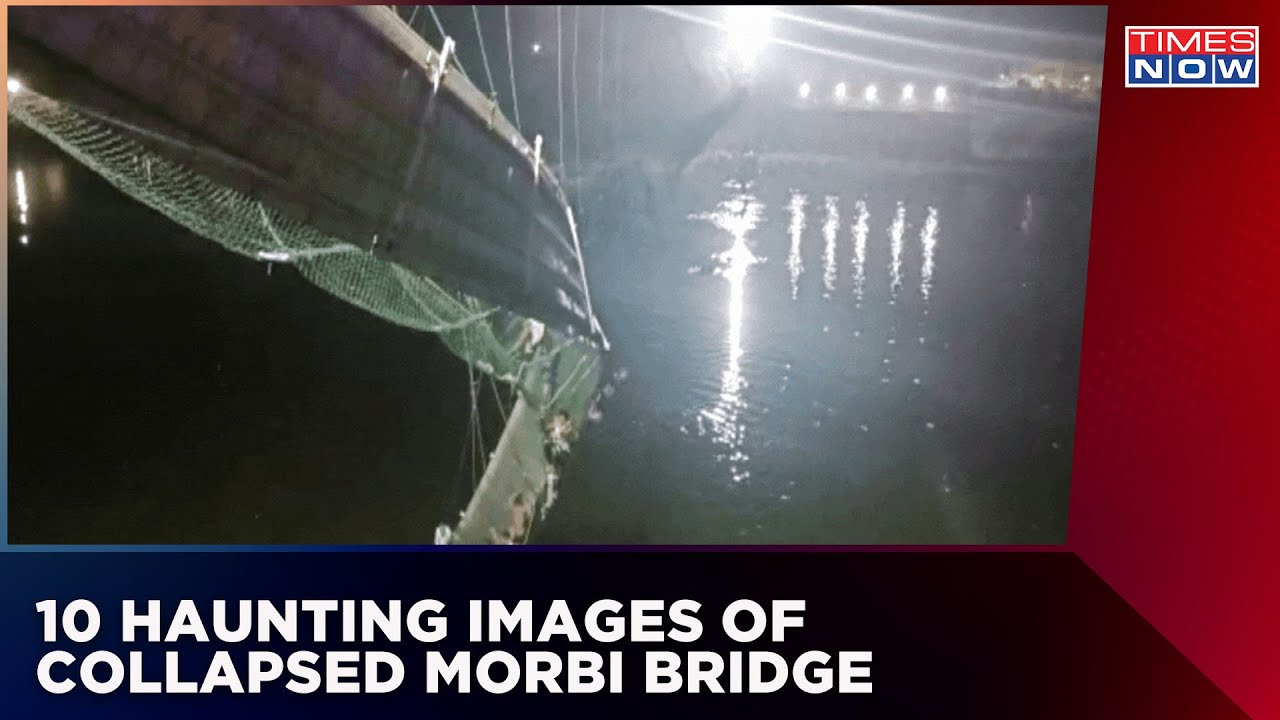 10 Haunting Images Of Collapsed Morbi Bridge In Gujarat | Death Toll reached Upto 130 | English News