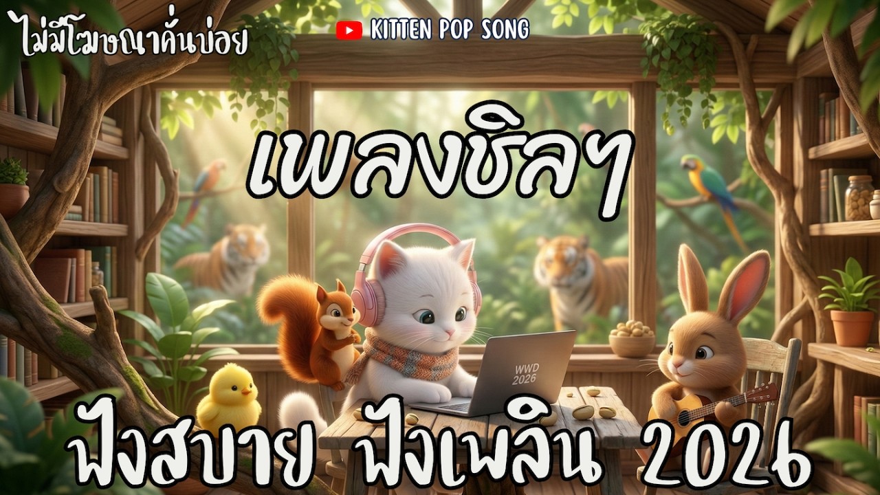𝐏𝐥𝐚𝐲𝐥𝐢𝐬𝐭 — เจ้าเหมียวชวนฟัง | รวมเพลง ฟังทำงาน เปิดร้านกาแฟ ไม่มีโฆษณา 2026