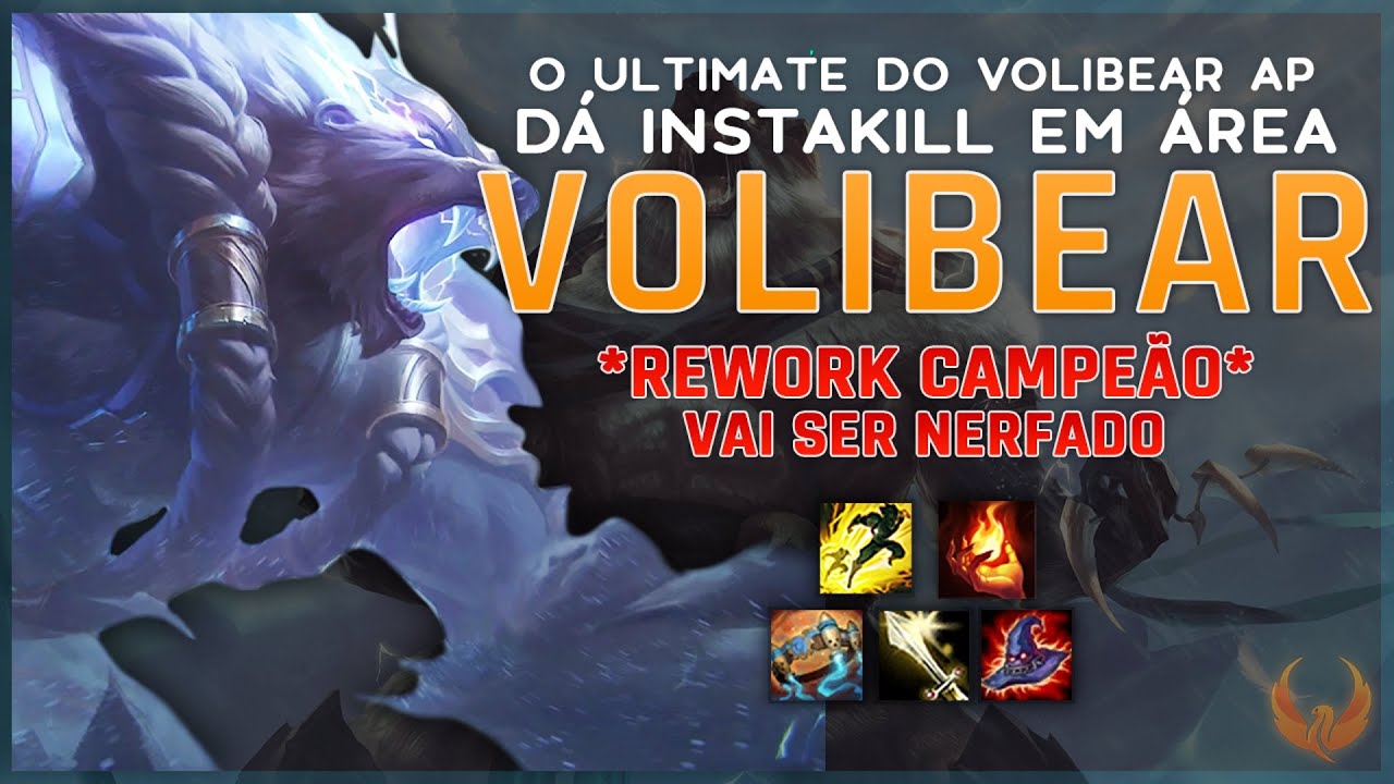 O ULTIMATE DO VOLIBEAR AP DÁ INSTAKILL EM ÁREA *VAI SER NERFADO* - VOLIBEAR REWORK MID GAMEPLAY