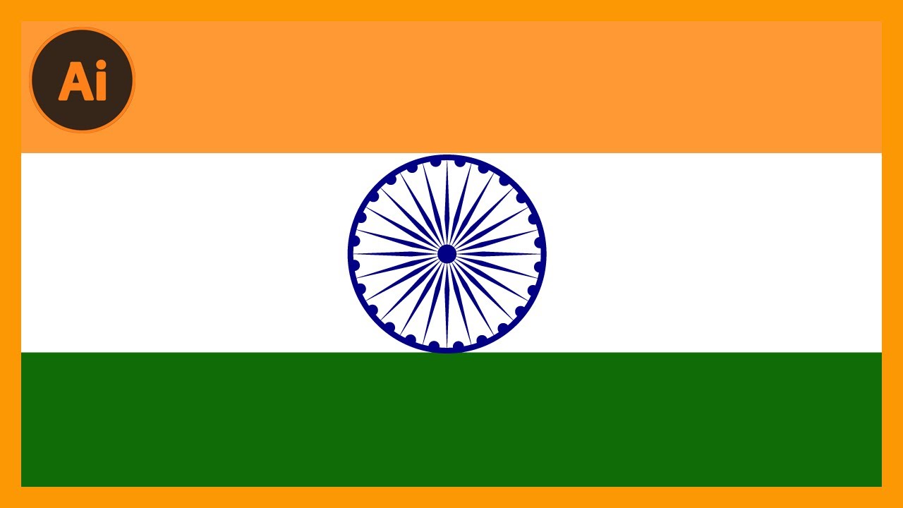 Indian Flag | Adobe Illustrator | हिंदी