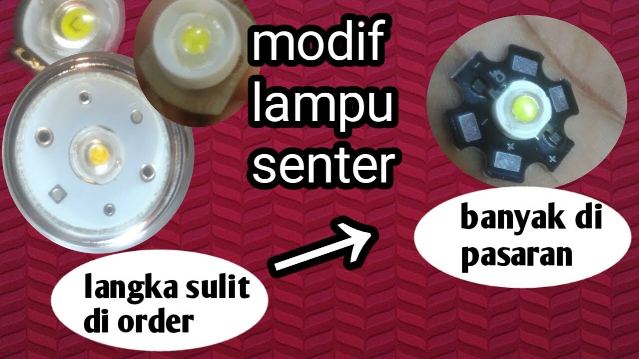 Cara mengganti lampu senter kepala