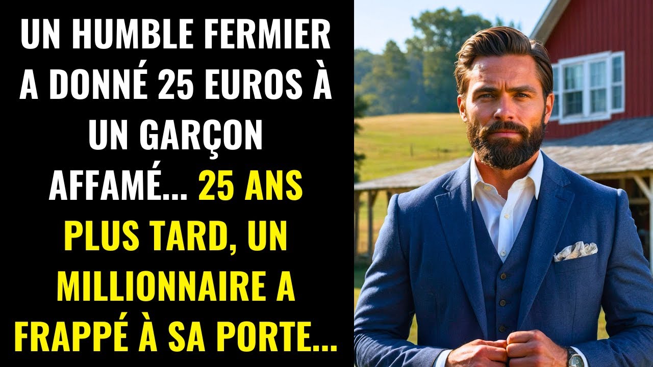 UN FERMIER A DONNÉ 25 EUROS À UN ENFANT AFFAMÉ... 25 ANS PLUS TARD, UN MILLIONNAIRE A FRAPPÉ À SA...