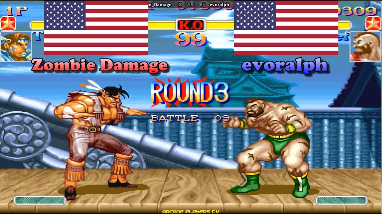 #arcade Super Street Fighter 2 Turbo ➤ Zombie Damage (Usa) vs evoralph (Usa) スーパーストリートファイターII X
