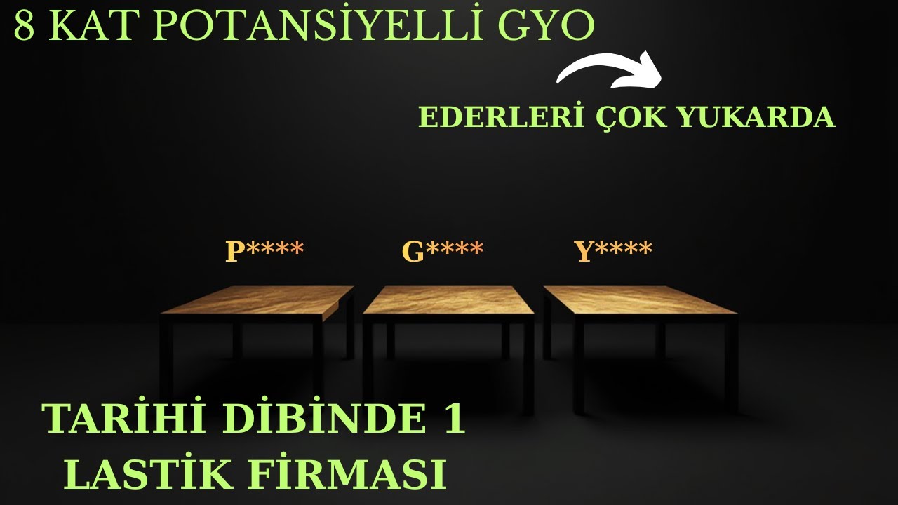 TARİHİ DİBİNDE BİR HİSSE ve PATLAYACAK OLAN 2 TANE GYO HİSSEMİZ