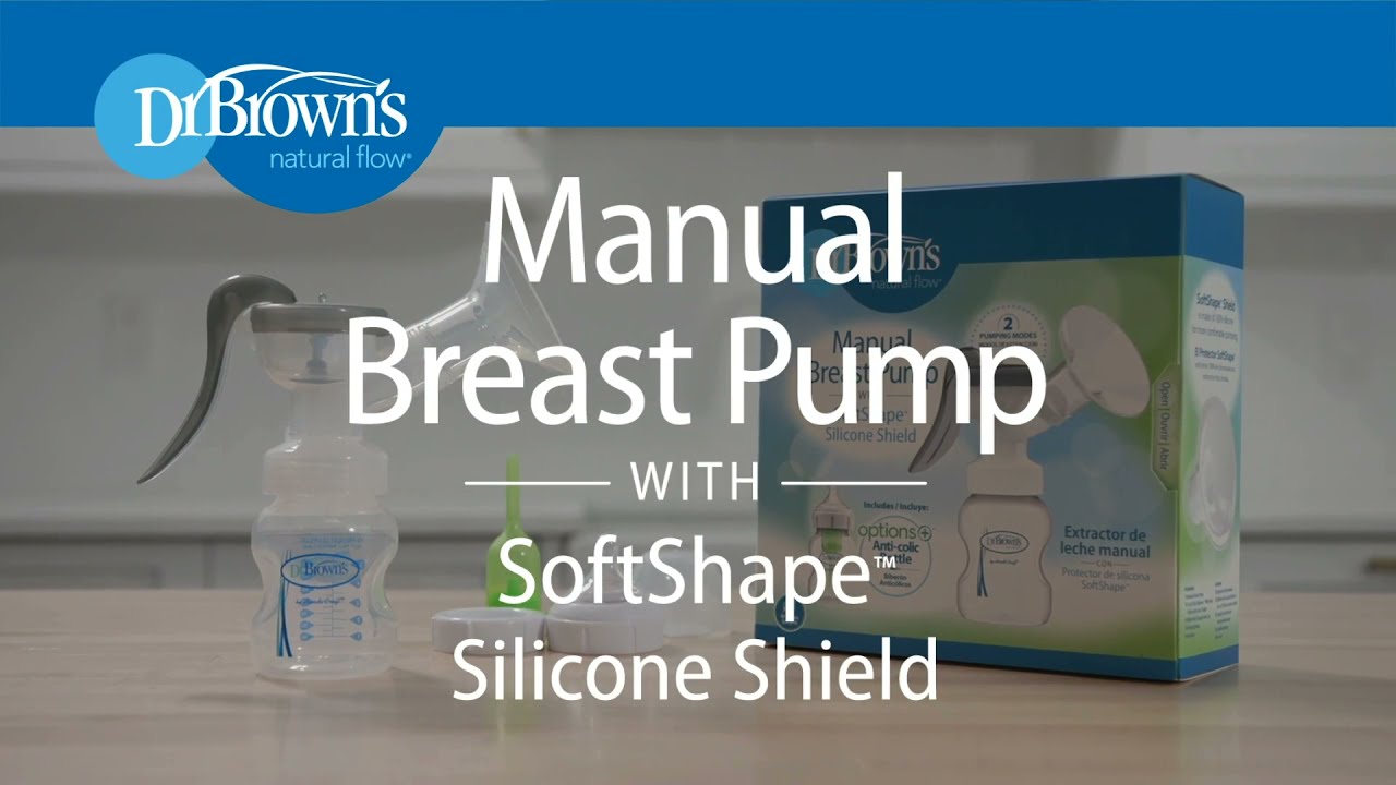 Dr Brown's Manual Breast Pump with SoftShape™ Silicone Shield