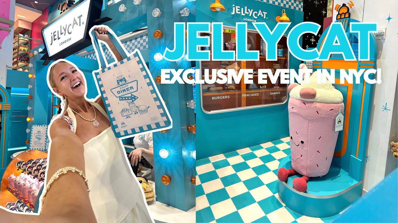 JELLYCAT EXCLUSIVE NY DINER EVENT 🚕🍎 vlog + haul