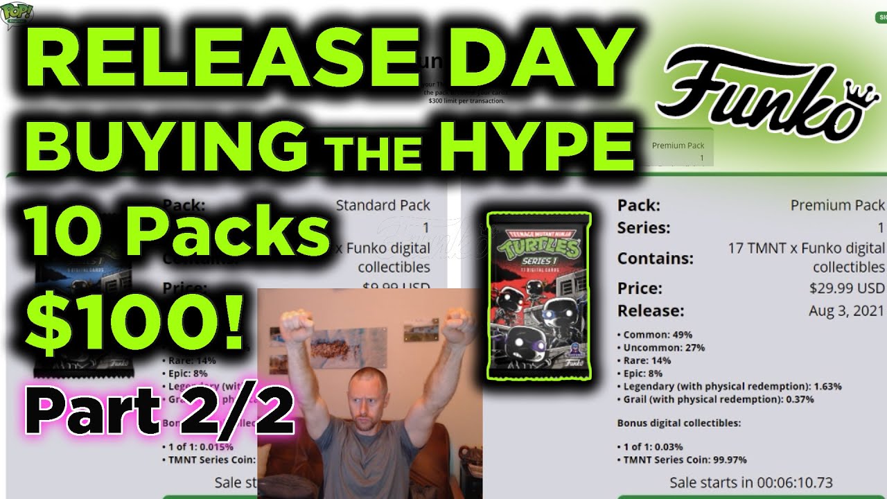 Funko Pop NFT TMNT 🐢 | Part 2/2 - MINT Day Aug 2nd - Buying My Childhood Fandom & Getting 10 Packs!
