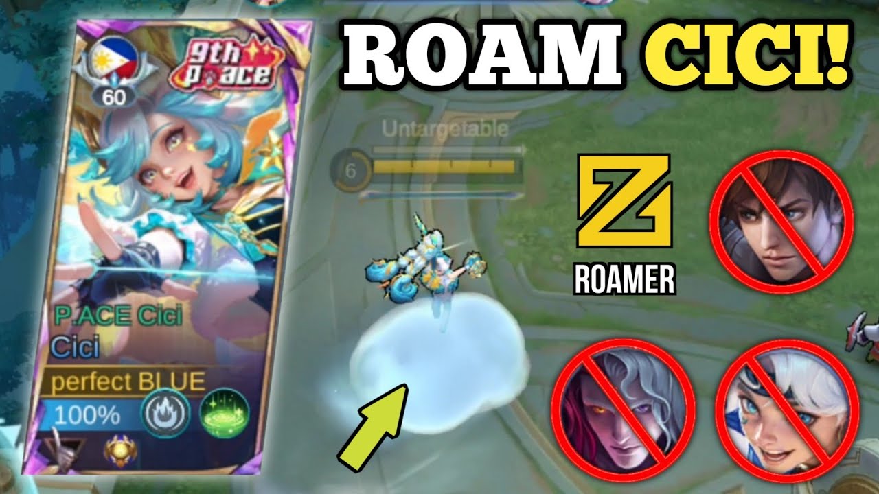 REASON WHY CICI CAN BE A PERFECT ROAMER! (new meta!💀) TOP GLOBAL CICI BEST BUILD GAMEPLAY MLBB
