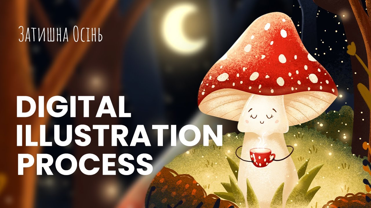 DIGITAL ILLUSTRATION PROCESS | Процес створення ілюстрації в Adobe Photoshop