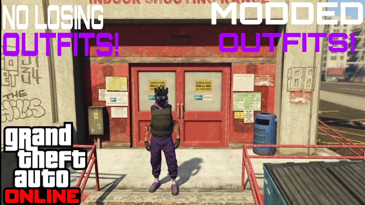 GTA 5 ONLINE EASY PURPLE JOGGERS MODDED OUTFITS WITH HOOD AND INVISIBLE ARMS (NO TRANSFER) 