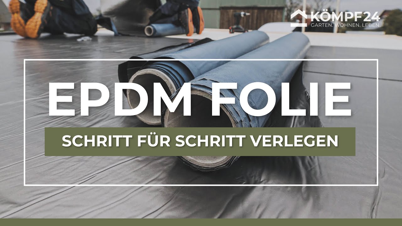 Anleitung: EPDM Dachfolie verlegen Schritt für Schritt. So wird Ihr Carport wetterfest!