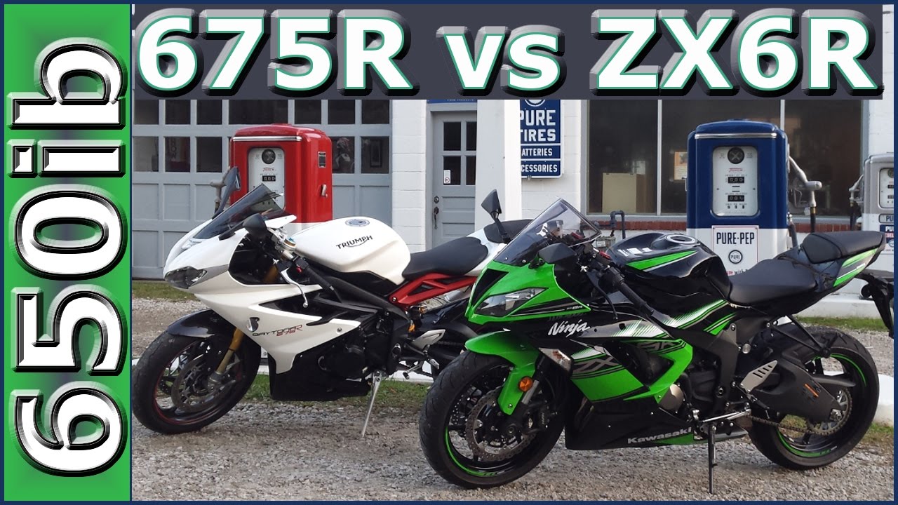 Triumph Daytona 675R против Kawasaki 636R | Обзор и НАСТУПЛЕНИЕ!!!