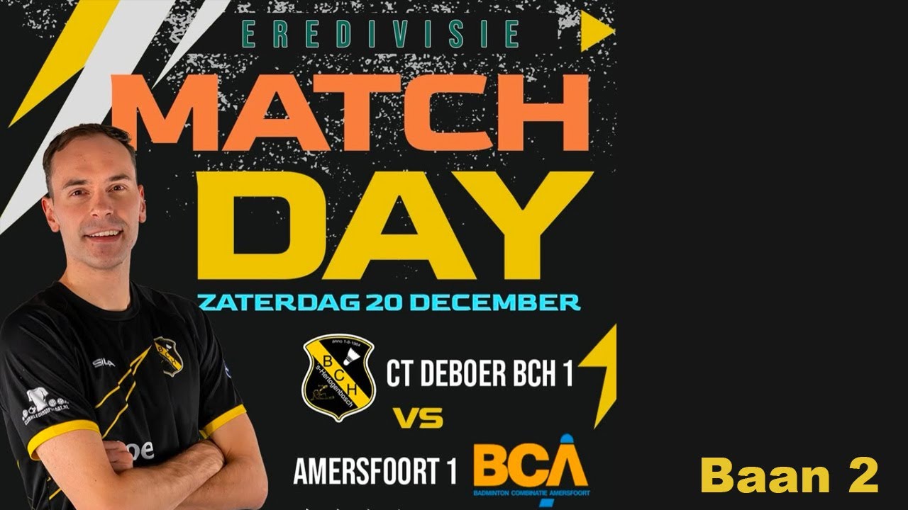 Eredivisie ct DeBoer BCH vs FIT Almere - Baan 2