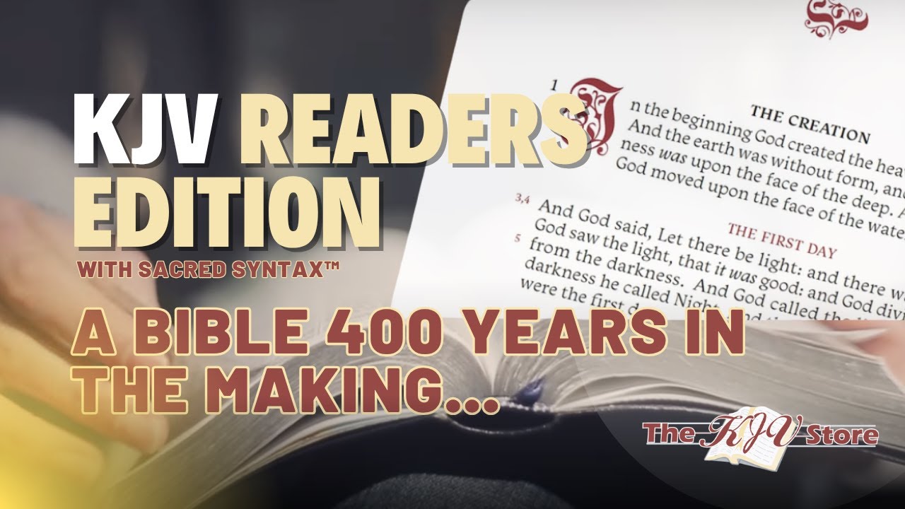 Издание KJV Store Reader's Edition Bible with Sacred Syntax™