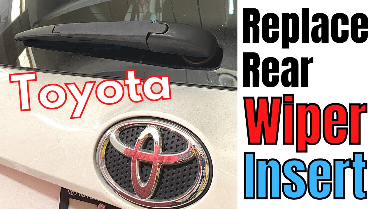 Как заменить вставки заднего дворника Toyota | Снятие щётки стеклоочистителя