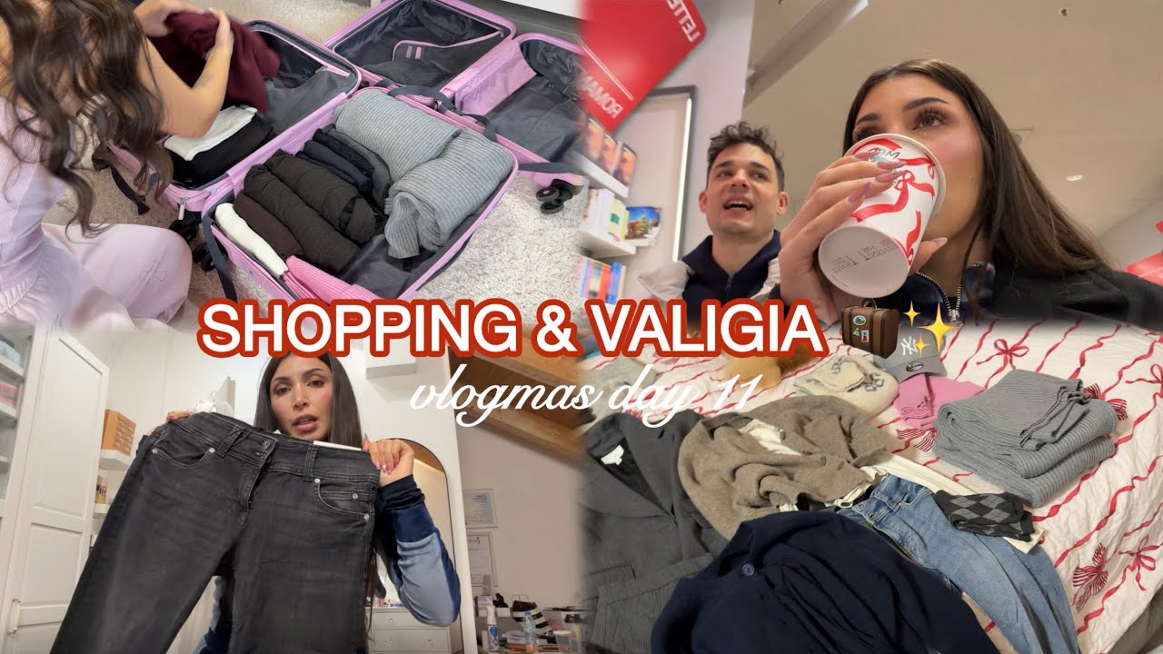 SHOPPING + VALIGIA TIMEEE 🧳🎄#vlogmas DAY11 | MelissaTani 