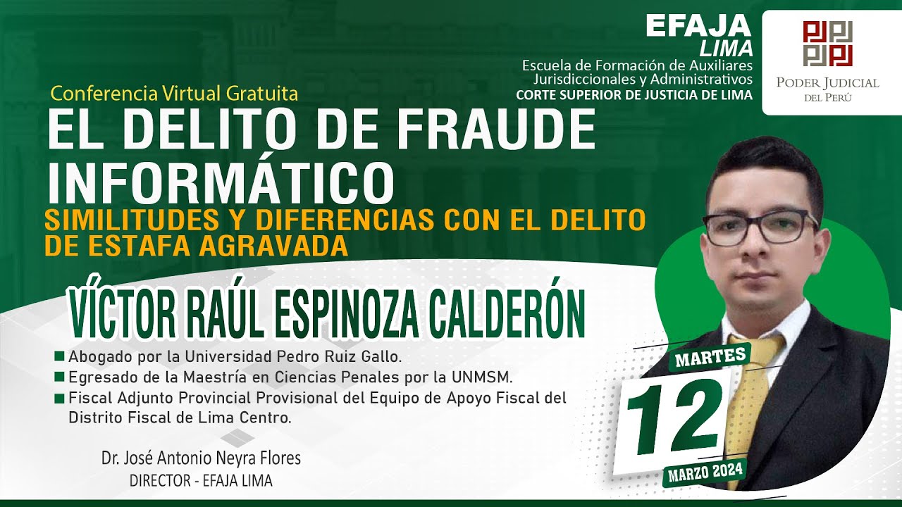 2024.03.12 Conferencia: EL DELITO DE FRAUDE INFORMÁTICO