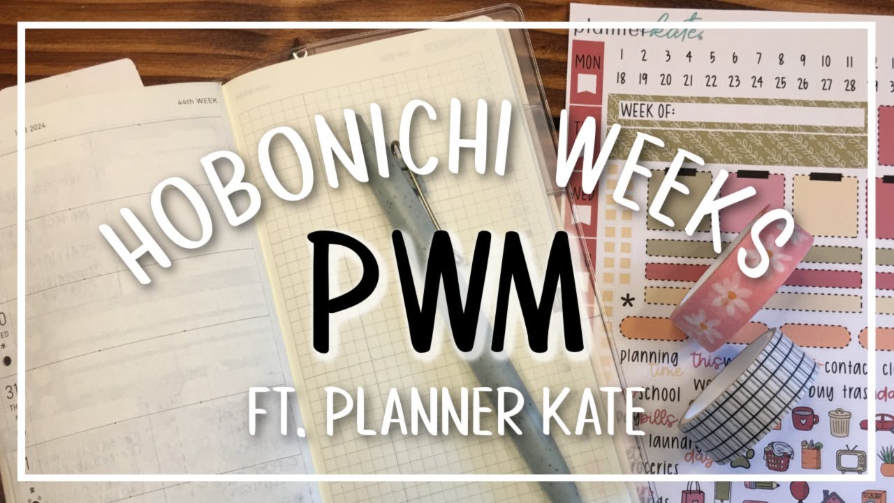 Plan with me Hobonichi Weeks ft. Planner Kate