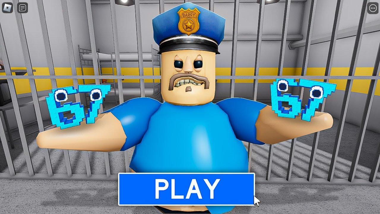 67 BARRY'S PRISON RUN! New Scary Obby (#Roblox)