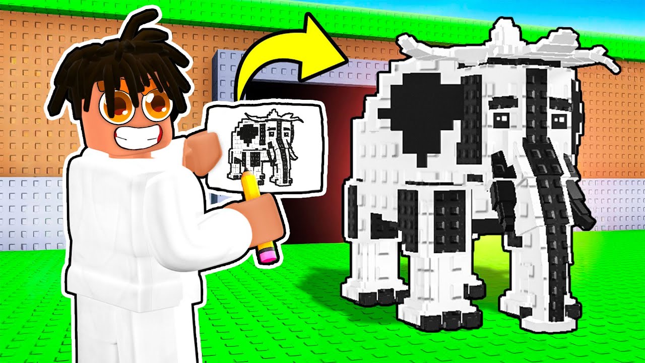 Tutto QUELLO che DISEGNI DIVENTA REALTÀ su ROBLOX STEAL A BRAINROT... brainrot rari