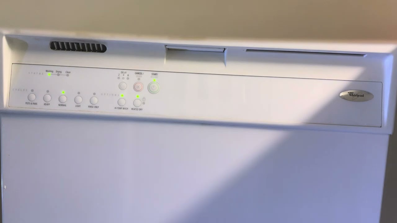 (June 2023) 2009 Whirlpool Dishwasher - Beach House - Normal Cycle - Full Cycle Video
