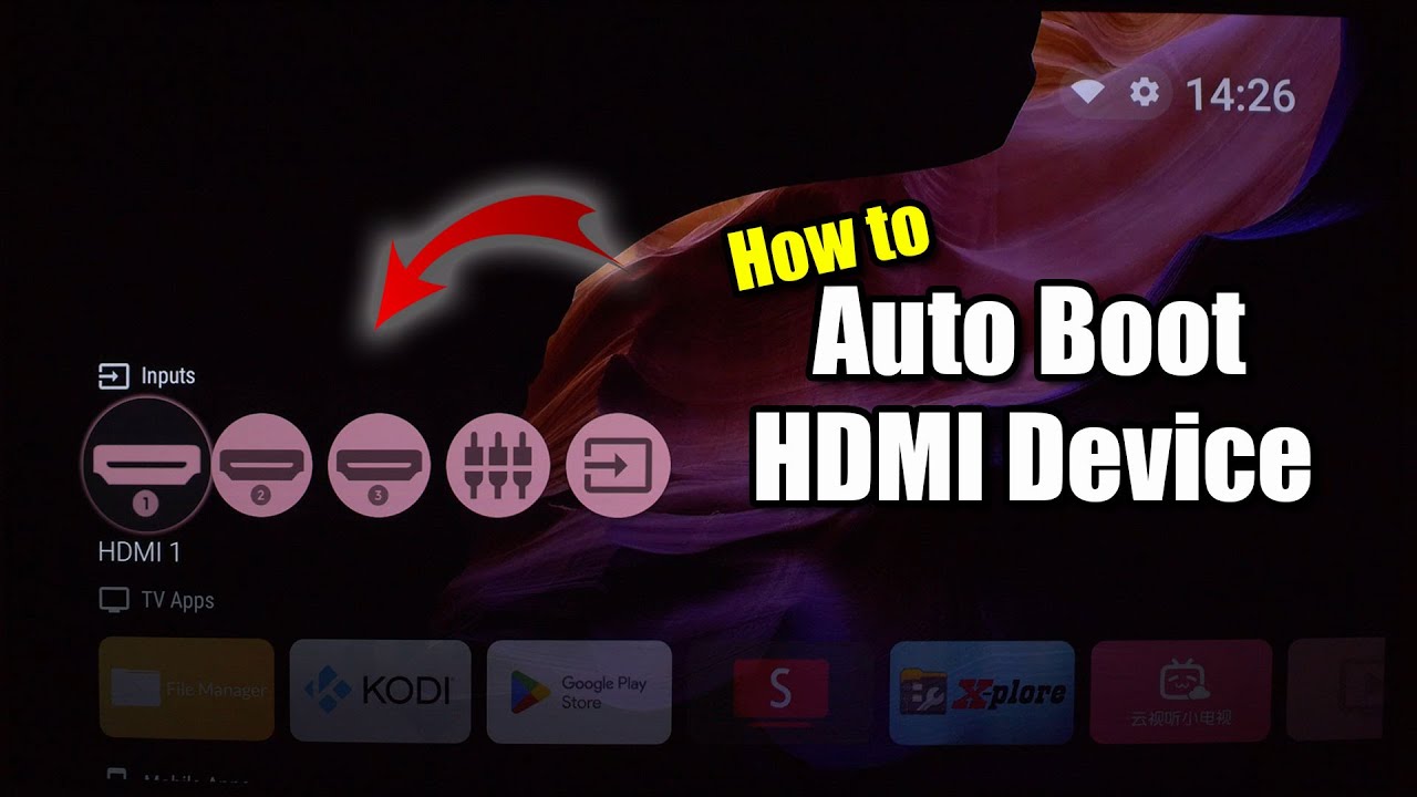 Как автоматически загрузить HDMI-устройство на проекторе и телевизоре? Работает на Android TV и G...