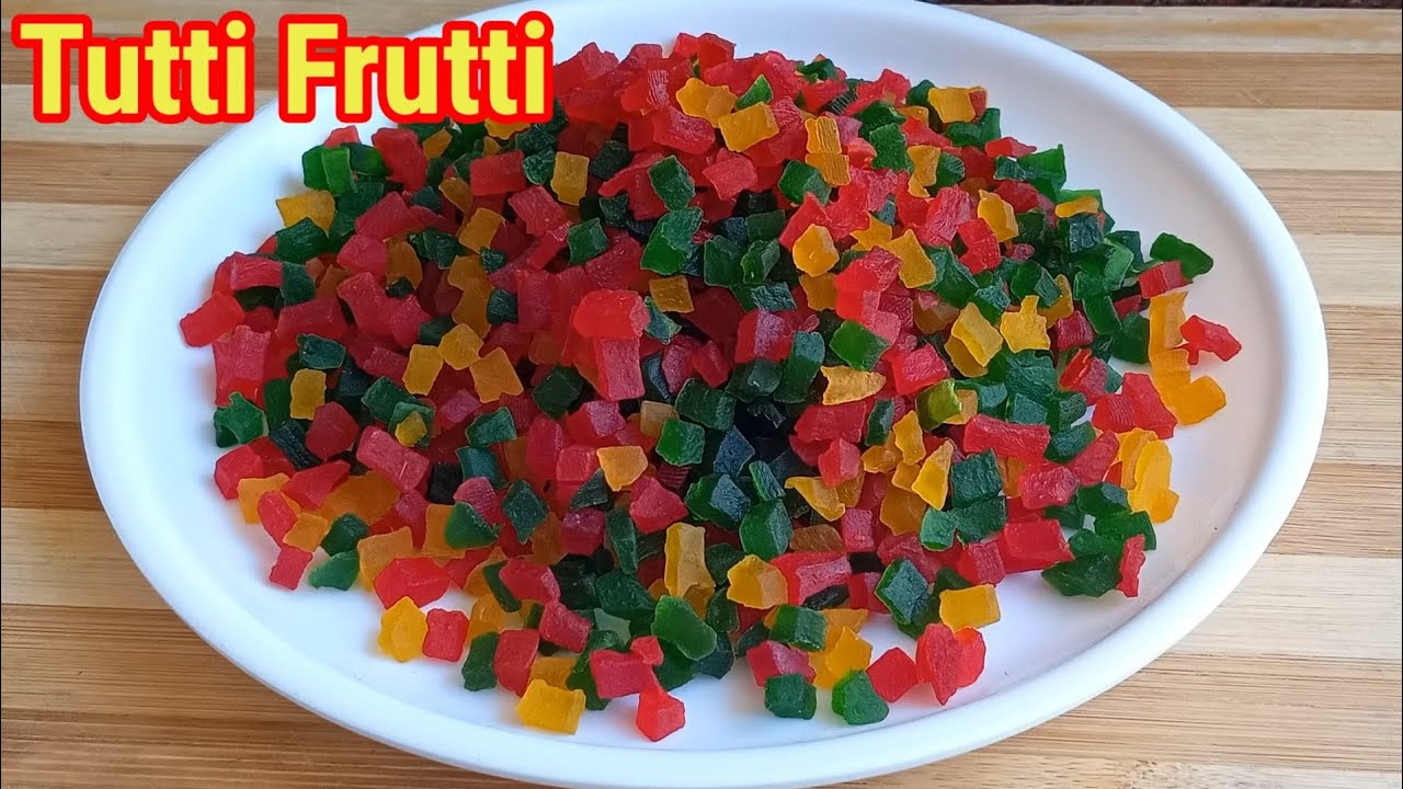 வீட்டிலேயே tutti frutti செய்வது எப்படி | Tutti Frutti | How to make tutti frutti