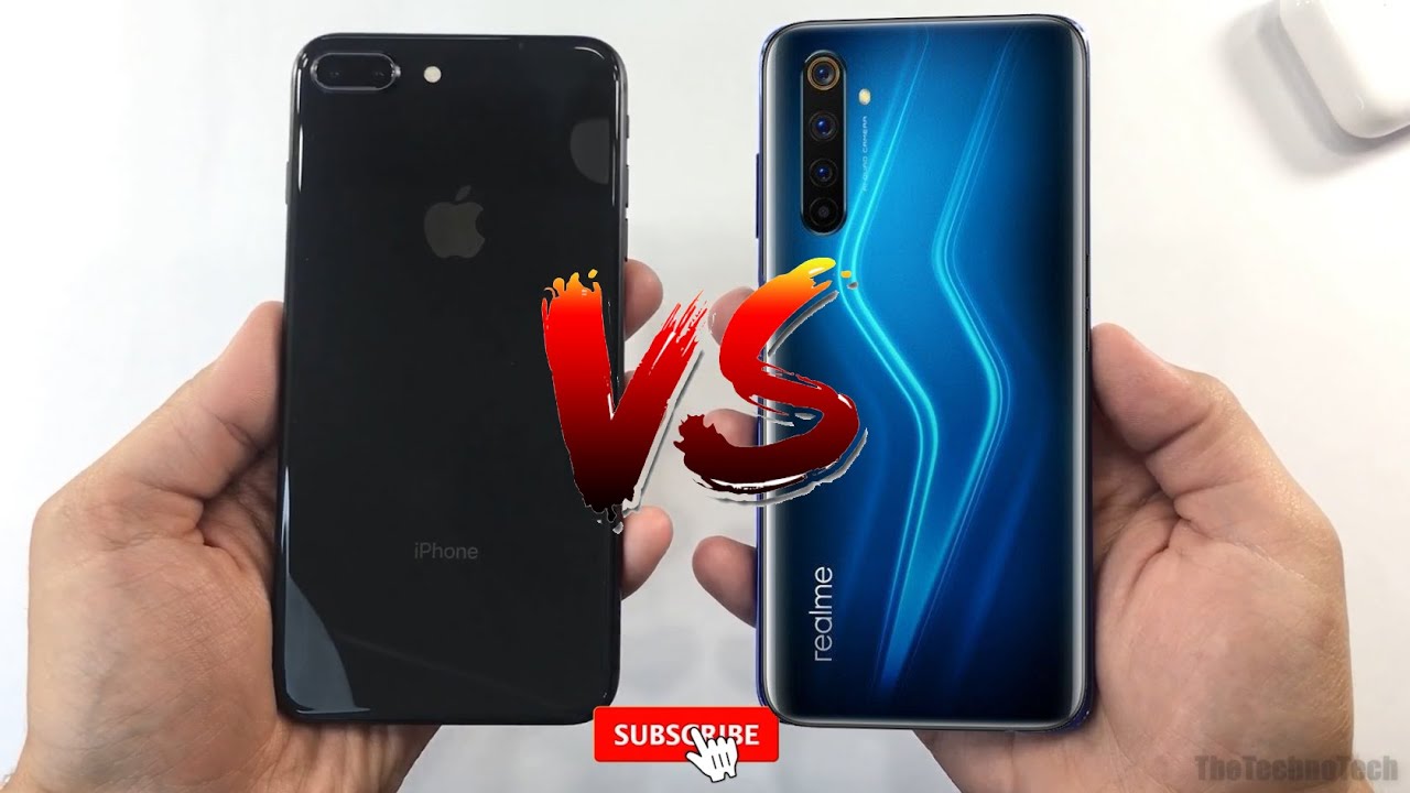 Realme 6 pro vs iPhone 8+ | SpeedTest, сравнение камер, Antutu