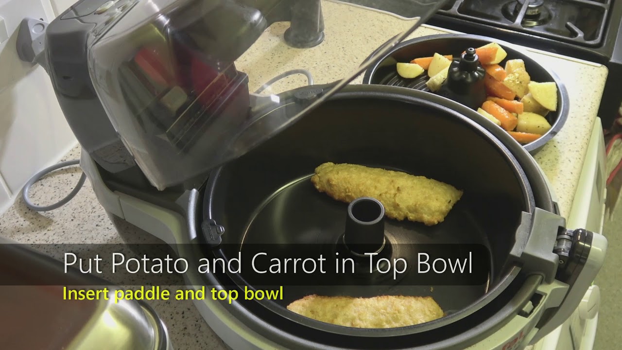 Actifry 2 in 1 Recipe | Chunky Crispy Potatoes, Roasted Carrots and Battered Haddock Fillets