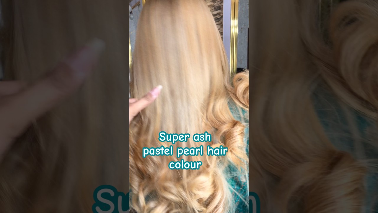 Ash pastel pearl blonde 👱&zwj;♀️ hair colour 🔥#hair#ashblond#pearl#haircare#balayage#foryou#short#
