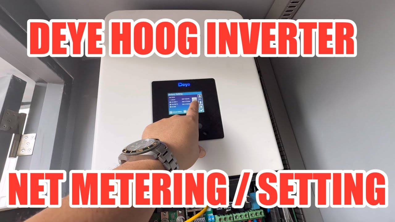 DEYE HOOG SOLAR POWER INVERTER WITH NET METERING / SETTING