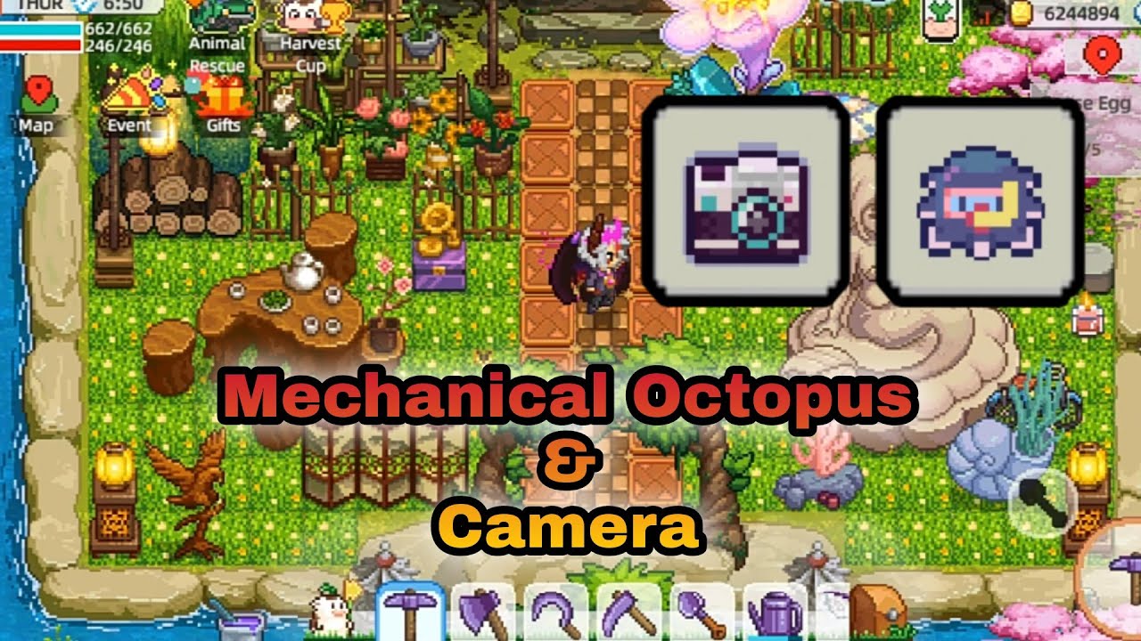 New Update, Review Mechanical Octopus dan Kamera | HARVEST TOWN