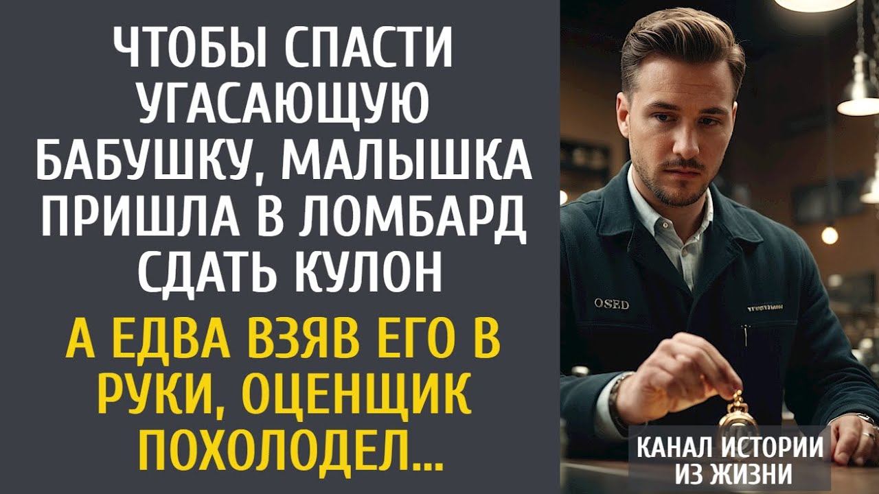 Чтобы спасти угасающую бабушку, малышка пришла в ломбард сдать кулон… А взяв его, оценщик похолодел…