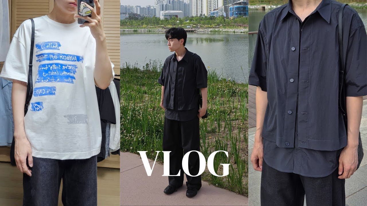 vlog | 벨리에 하프 셔츠 구매! | 웨이비니스 티셔츠도 구매👕 | 점점 텐션이 떨어지는 4학년... | 엔트런스 | 아모멘토 | 페어링 하우스 | 백두감자탕 |