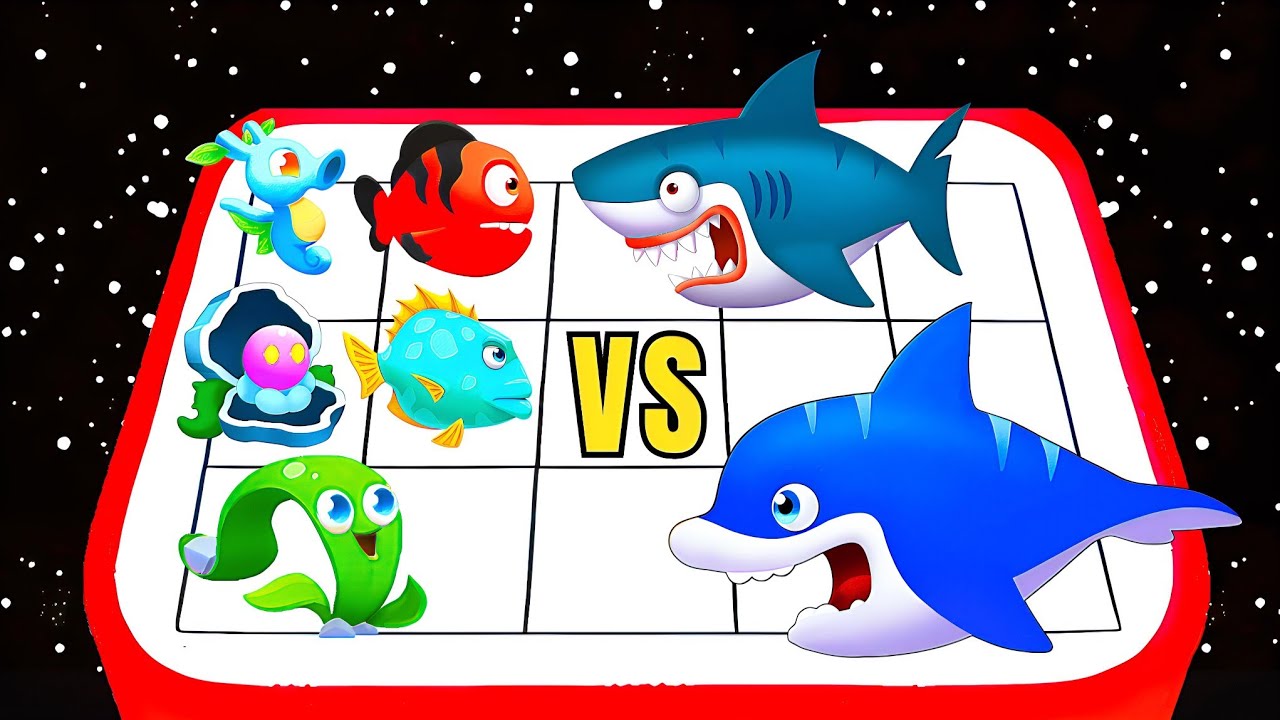 MERGE FISH VS PLANTS BATTLE - Little Fishes Army Vs Sea Monster, New Episode