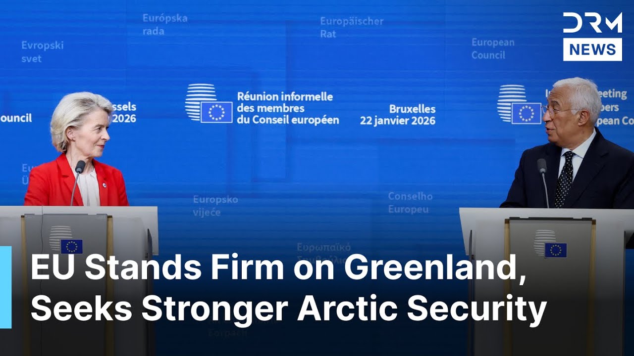 FULL SPEECH: Von der Leyen and Costa Push Arctic Security as Trump Backs Down on Greenland | AC1Z