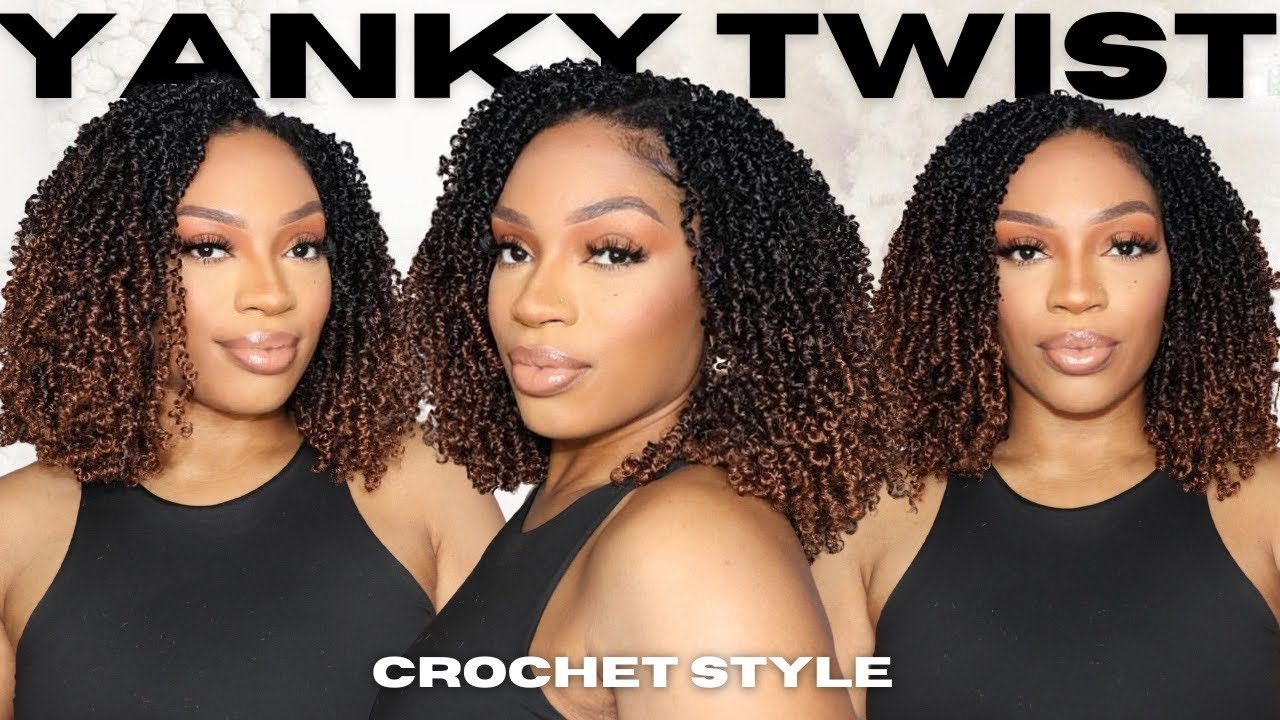 Yanky Twist Crochet Hair For The First Time! I Actually Love It 🥰 AMAZON Yongther Hair