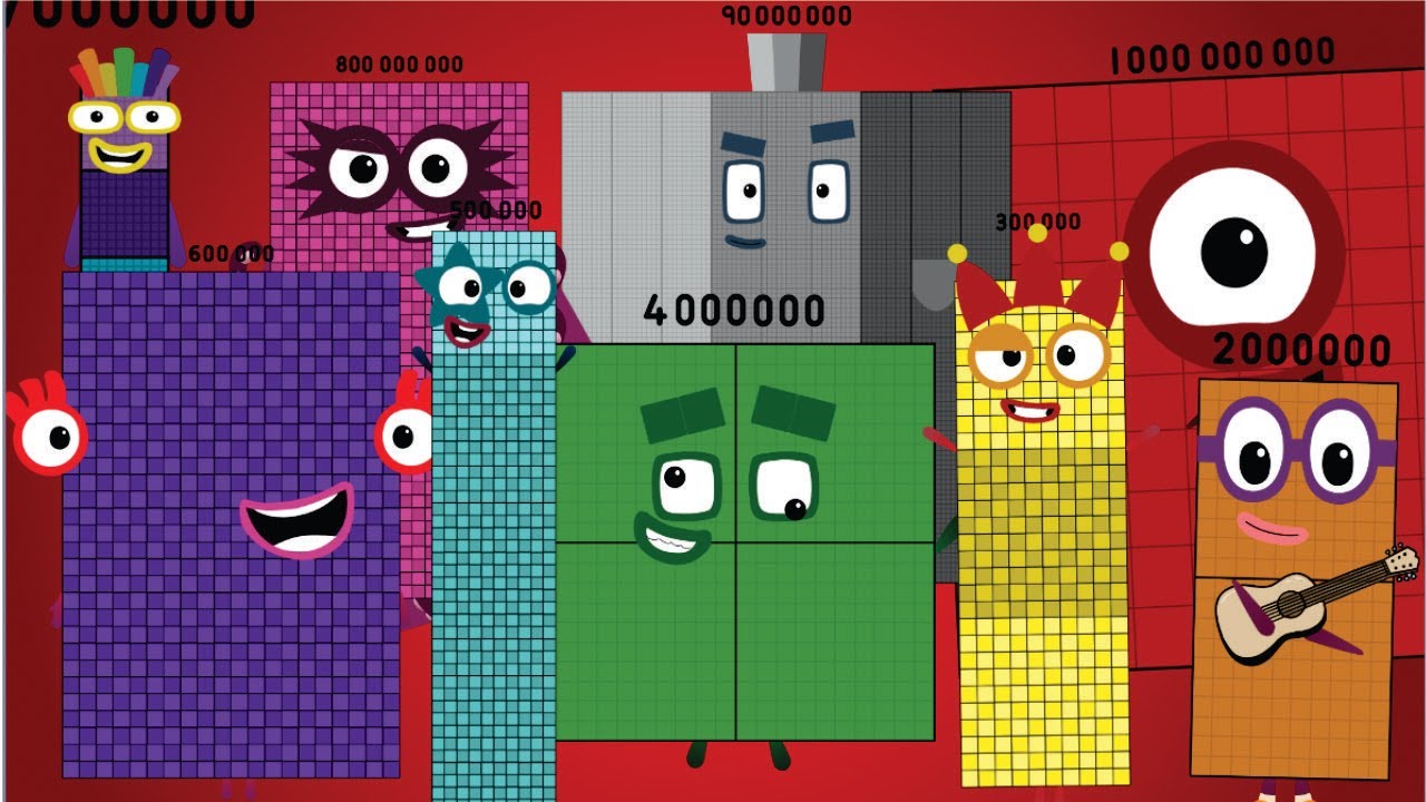LOOKING FOR NUMBERBLOCKS BAND FULL EPISODES (1000 Up to 1B) Numberblocks Musik Video