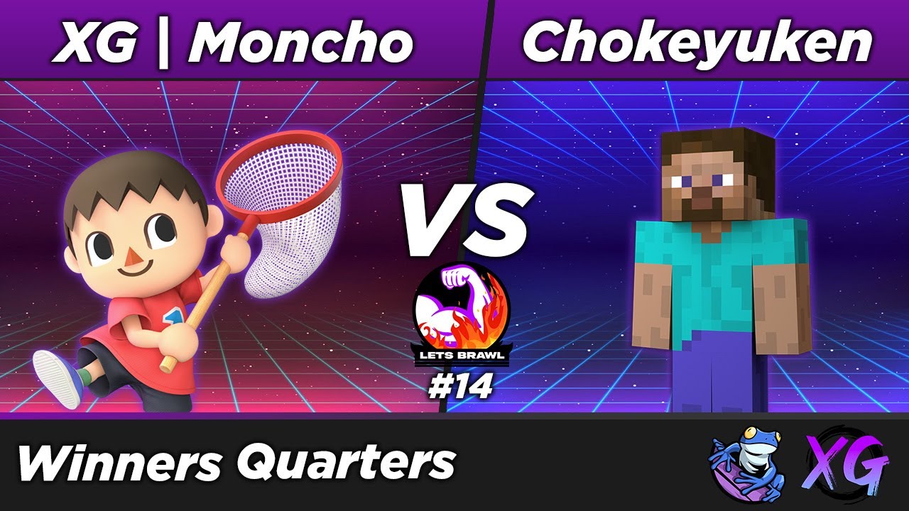 XGLB14 WQ: Moncho (Villager, Diddy Kong) vs Chokeyuken (Ryu, Steve)