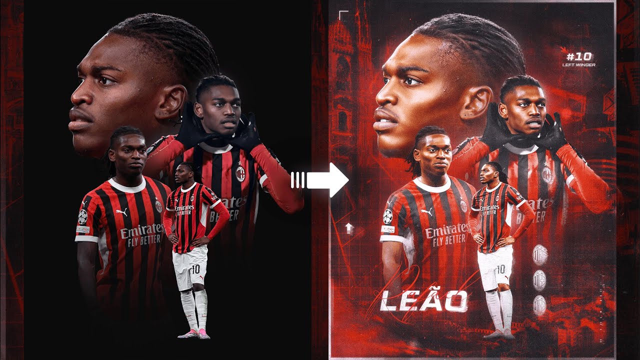 How to create a Professional Football poster | SPEED ART | Rafael Le&atilde;o