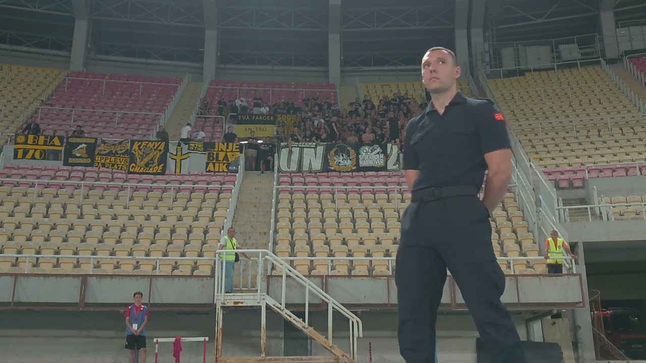 AIK-klacken i Skopje (KF Shkëndija - AIK 3-4)