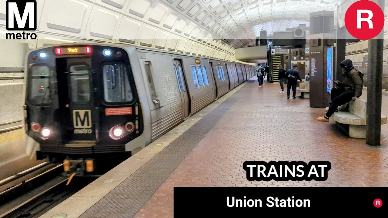WMATA Metrorail: Red Line Trains at Washington Union Station (1/11/2026)